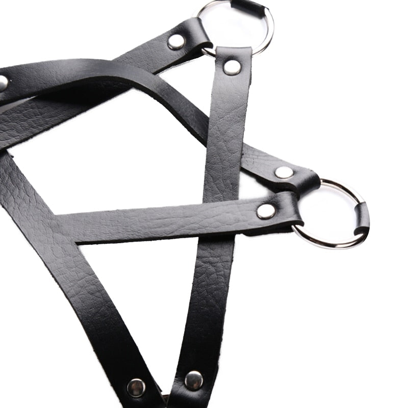 Gothic E-Girl Pentagram Harness Straps