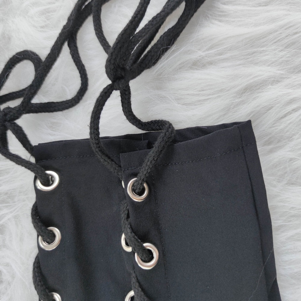 Gothic Lace Up Joggers
