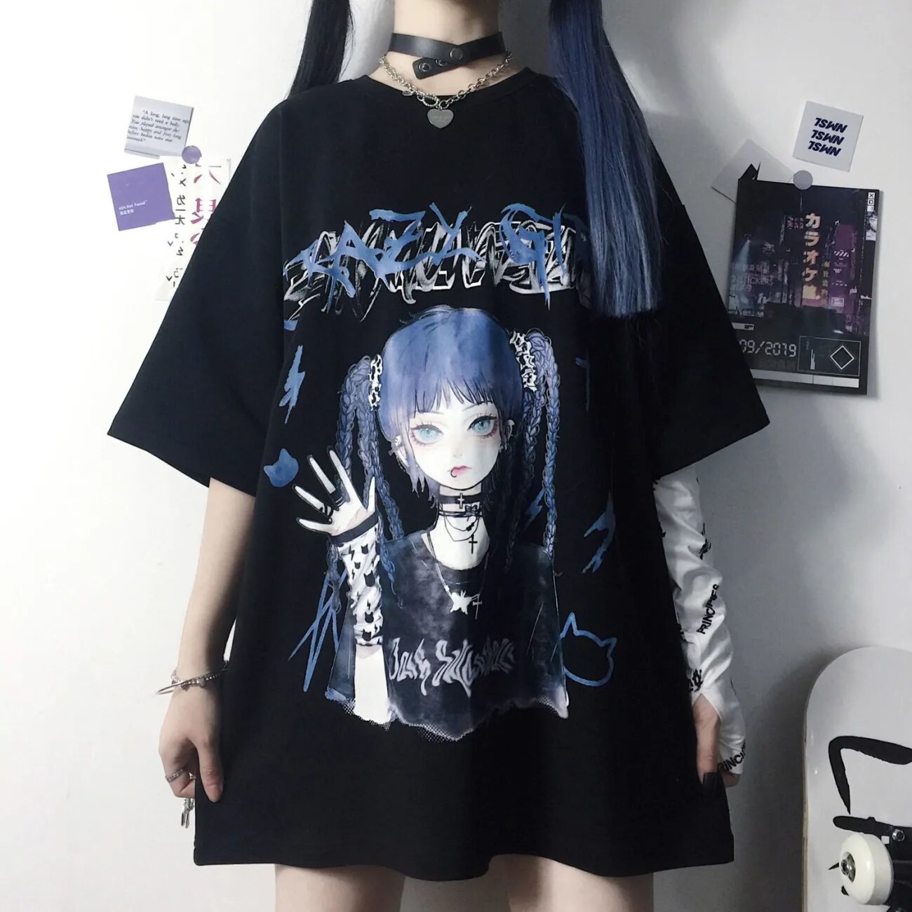 E-Girl Anime Tee Harajuku Style