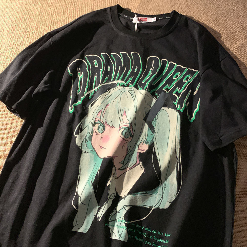 E-Girl Anime Girl Tee - Drama Queen