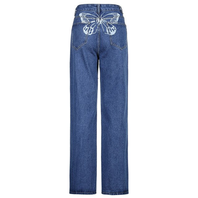 Butterfly High Waisted Jeans