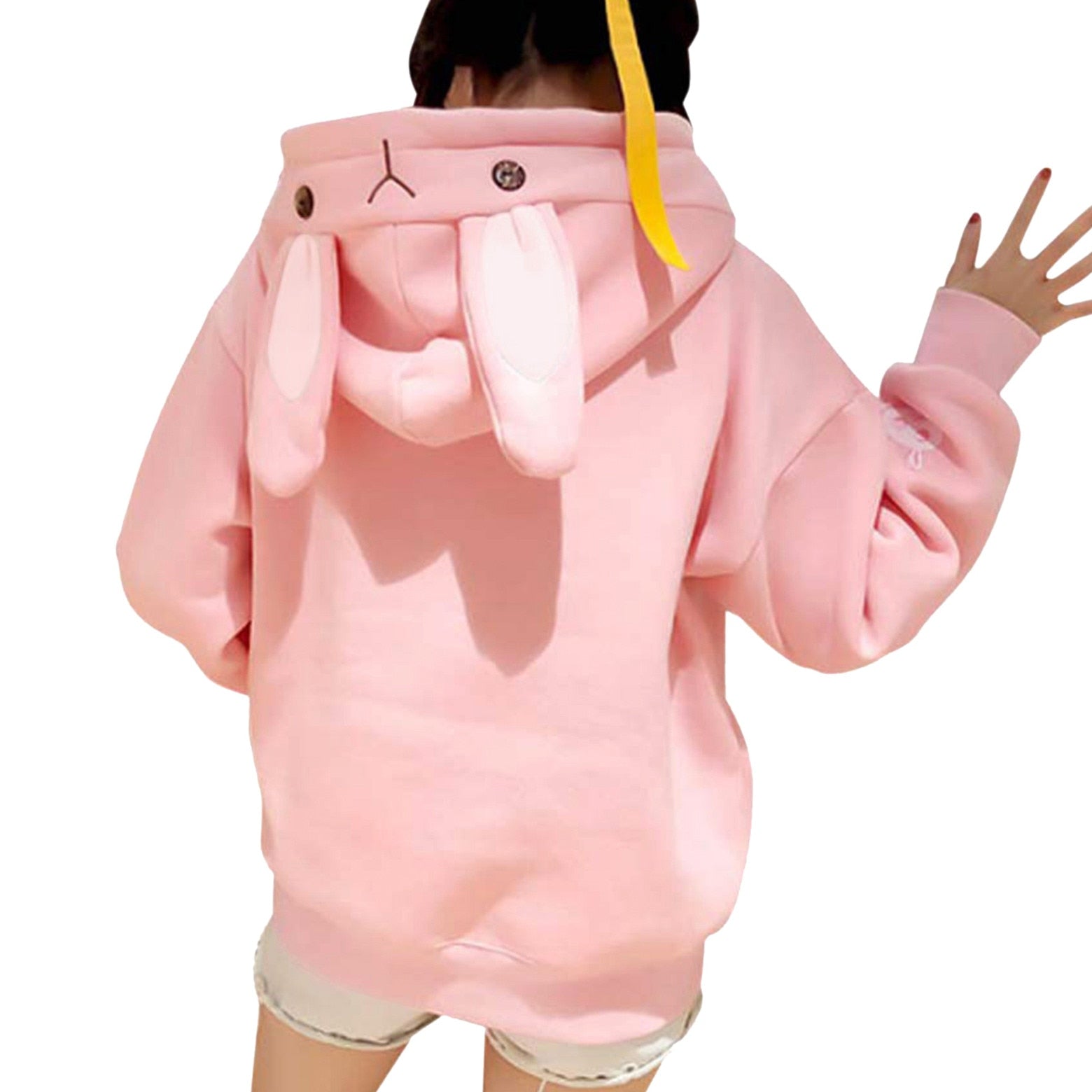 Pastel Kawaii Hoodie Anime Rabbit - Y2K Fashion Clothing