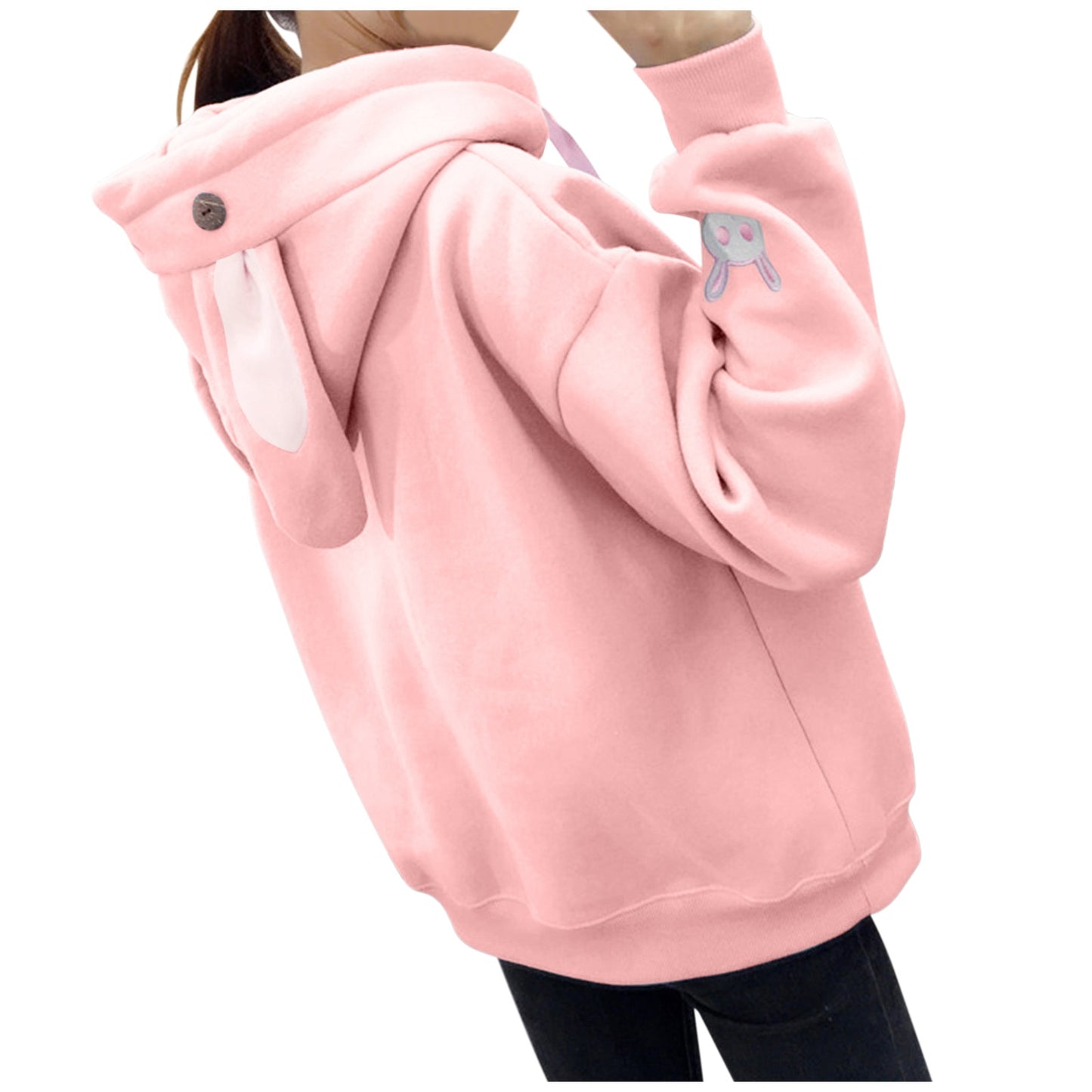 Kawaii Bunny Hoodie - Pink