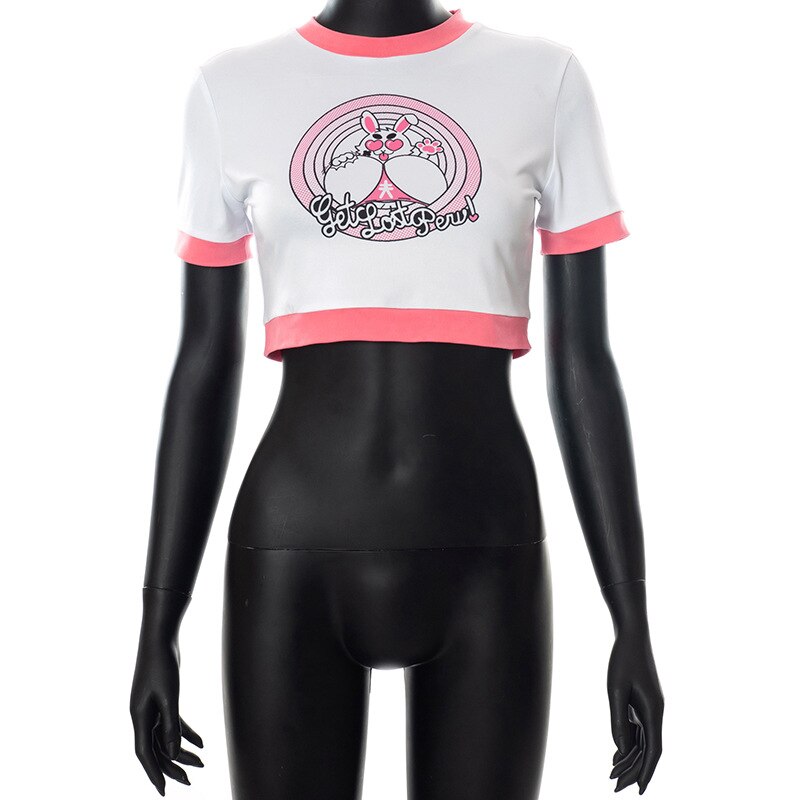 Y2K Rabbit Crop Top
