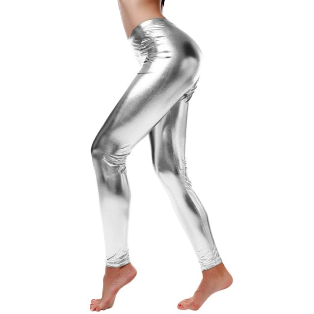 Y2K Euphoria Silver Leggings