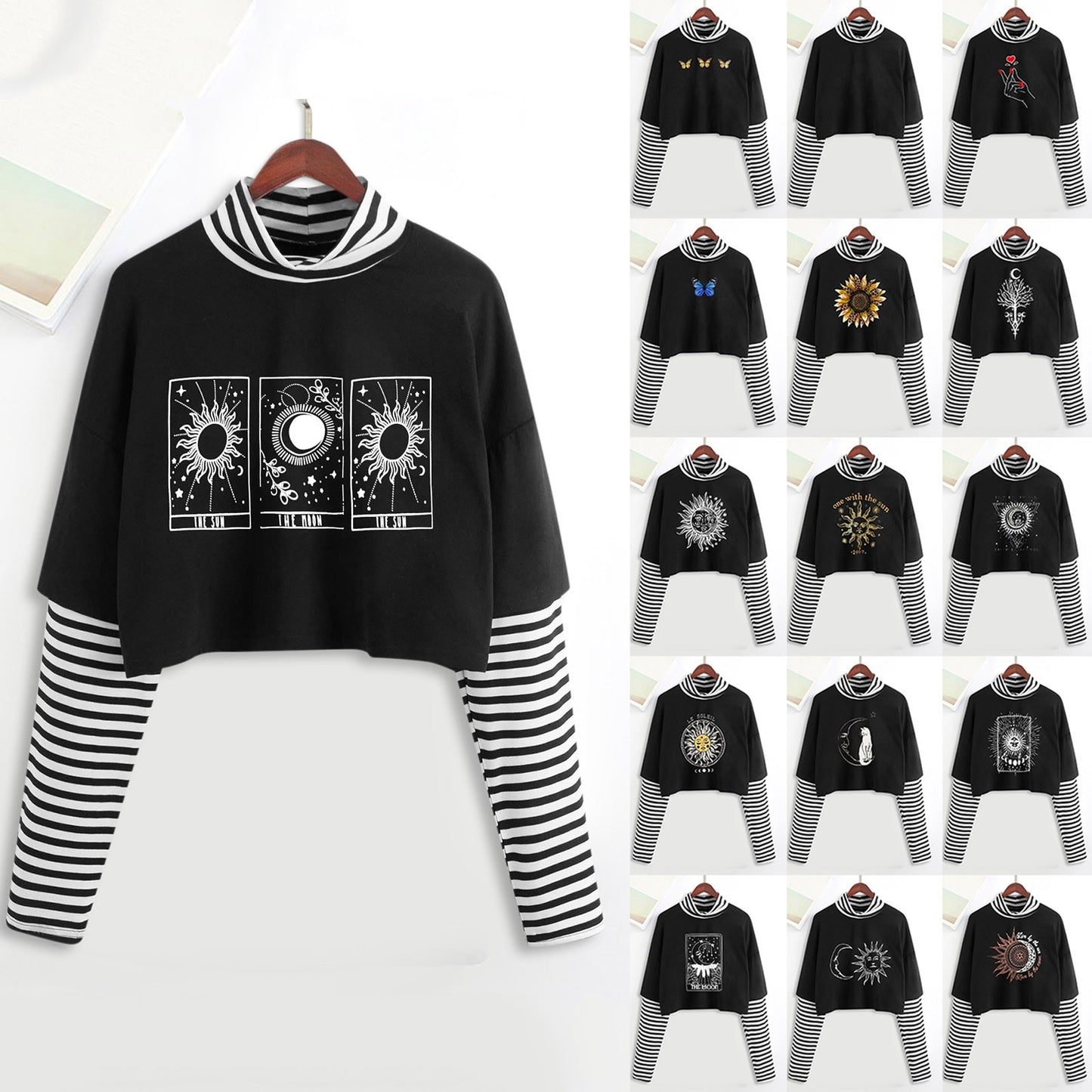E-Girl Mystic Tarot Layered Top