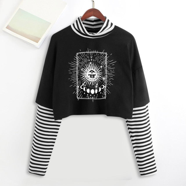 E-Girl Mystic Tarot Layered Top