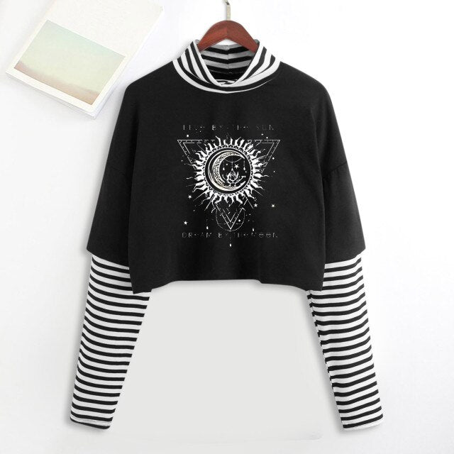 E-Girl Mystic Tarot Layered Top