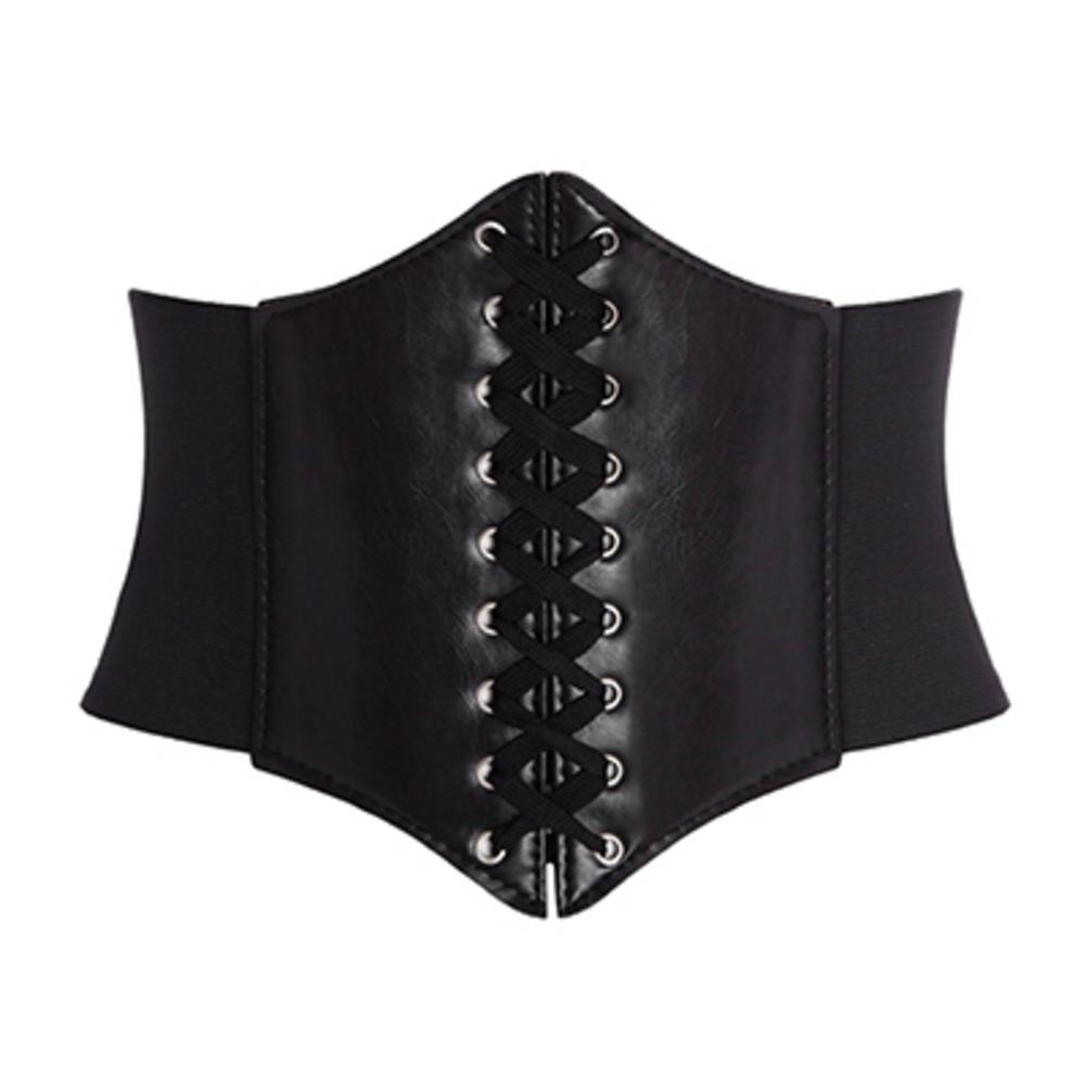 Gothic Black Mesh Corset Belt, Women's Fashion, Tops, Other Tops on  Carousell