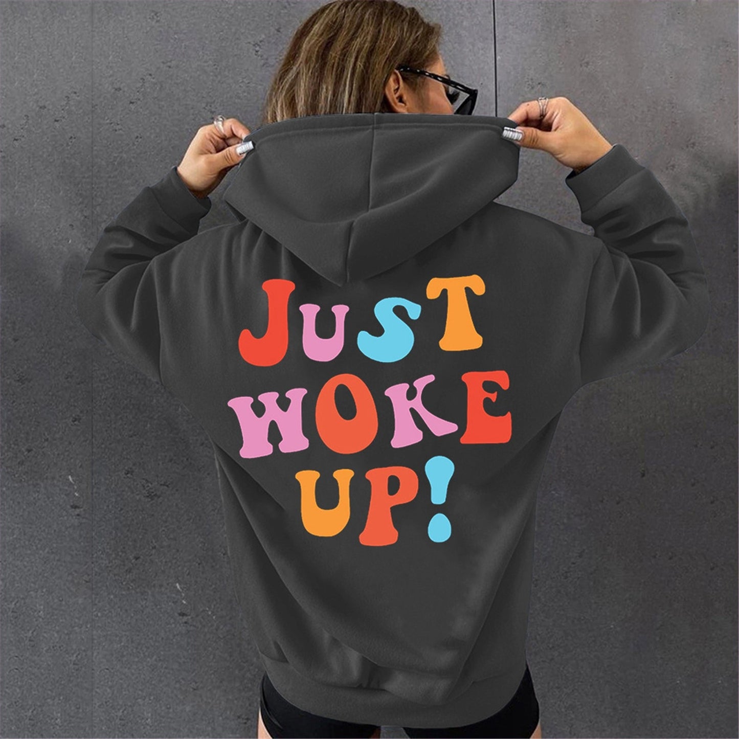 Tumblr Girl Just Woke Up Hoodie