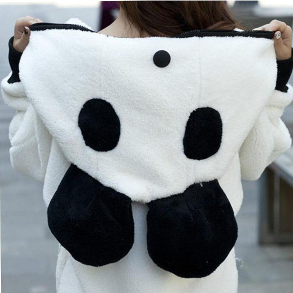 Kawaii Fluffy Panda Hoodie