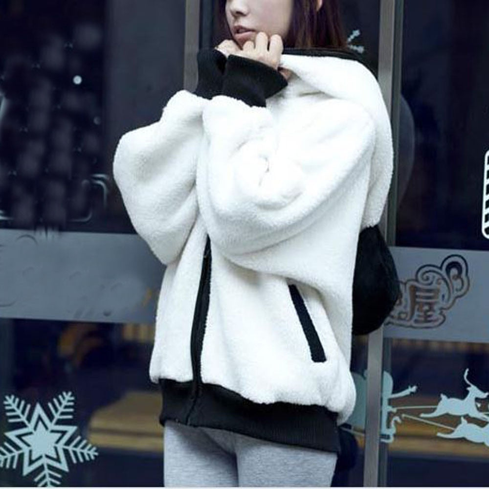 Kawaii Fluffy Panda Hoodie