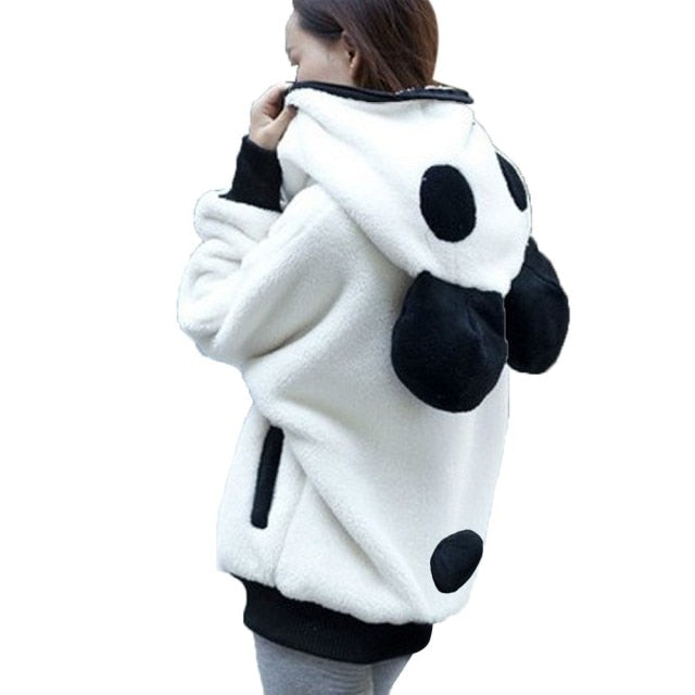 Kawaii Fluffy Panda Hoodie
