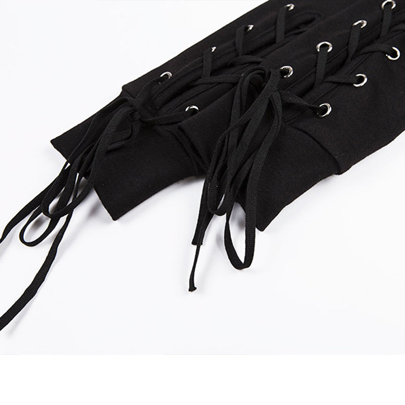 Gothic Hoodie with Straps