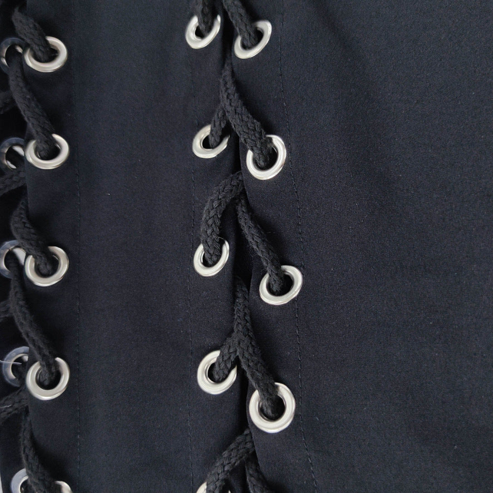 Gothic Lace Up Joggers
