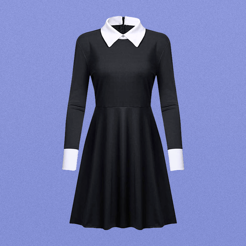 Wednesday Netflix Outfit Dress Long Sleeves Gothic Aesthetic Style Aesthetics Boutique Wednesday Netflix Outfit Dress Long Sleeves Gothic Aesthetic Style Aesthetics Boutique