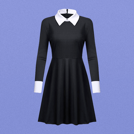 Wednesday Netflix Outfit Dress Cosplay Addams Family Tim Burton