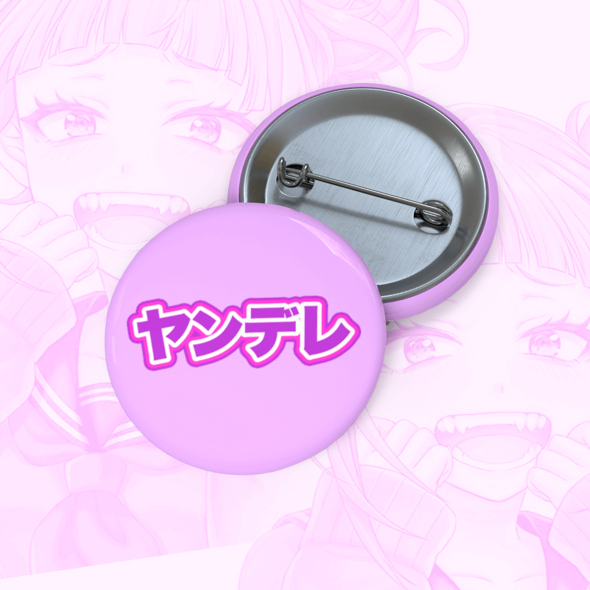 Yandere Lover Pink Pin Button