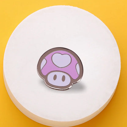 Kawaii Super Mario Mushroom Enamel Pin