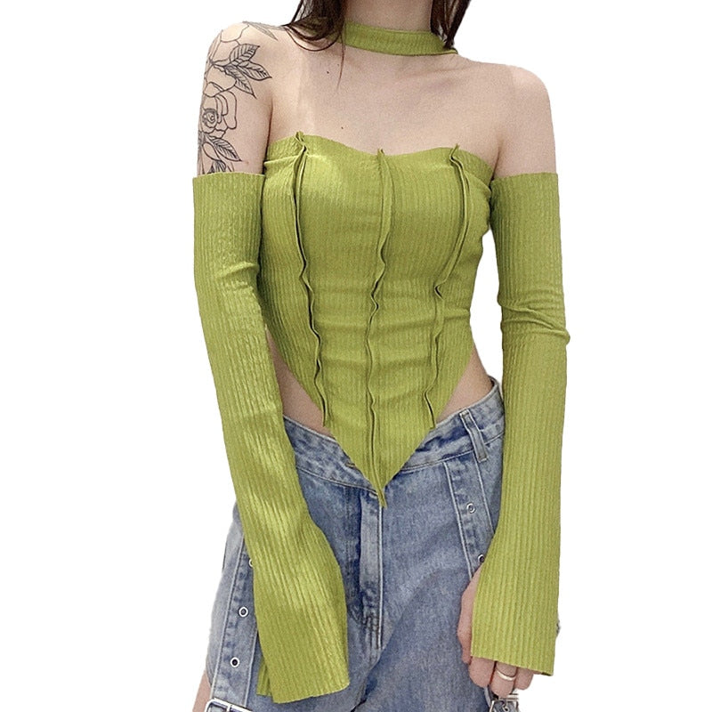 Fairy Grunge Long Sleeve Top Green