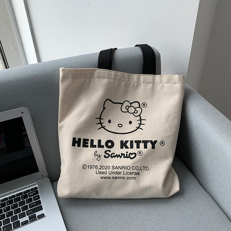 Hello Kitty Canvas Tote Bag