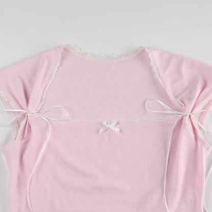 Pretty Coquette Top Pink