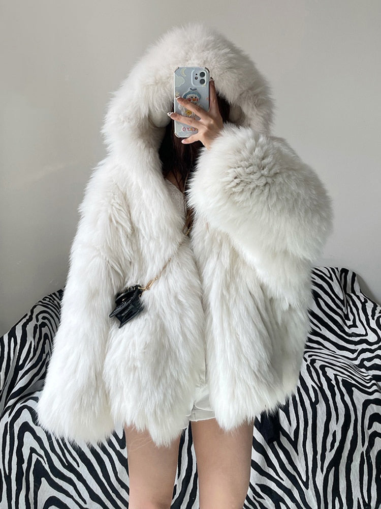 Soft Girl Y2K Faux Fur Jacket