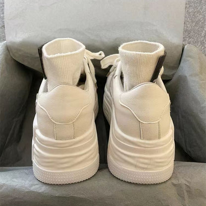 K-Pop Star Platform Sneakers - White