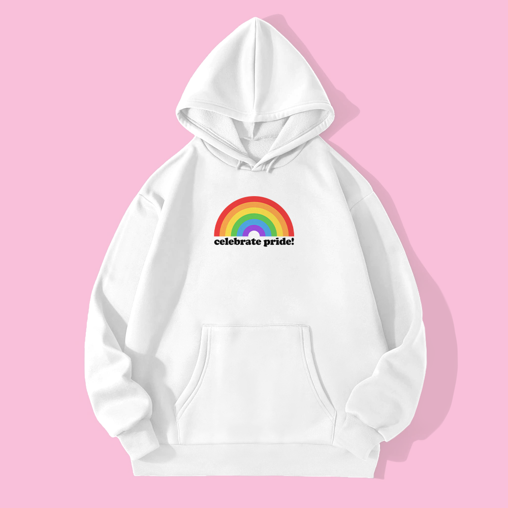 Celebrate Pride with this Rainbow Logo Hoodie
