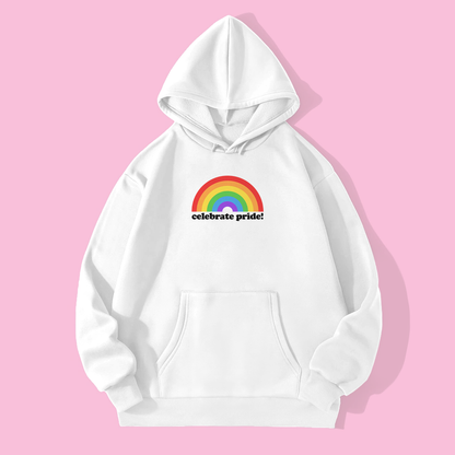 Celebrate Pride with this Rainbow Logo Hoodie