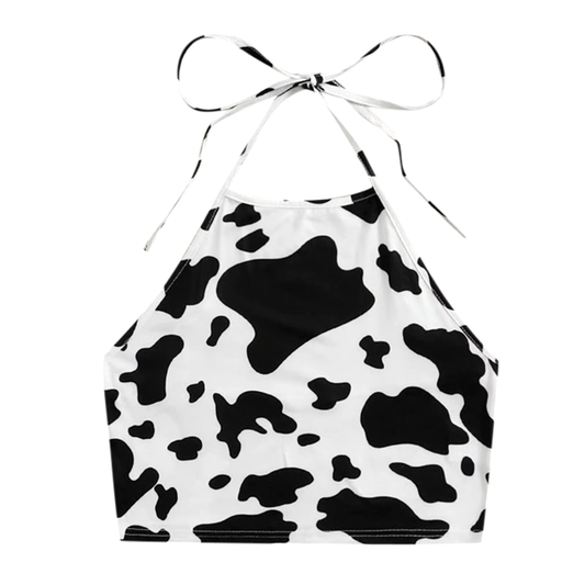 Cowgirl Cow Print Top