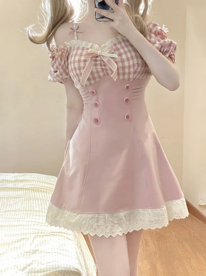 Sweet Doll Mini Gingham Dress