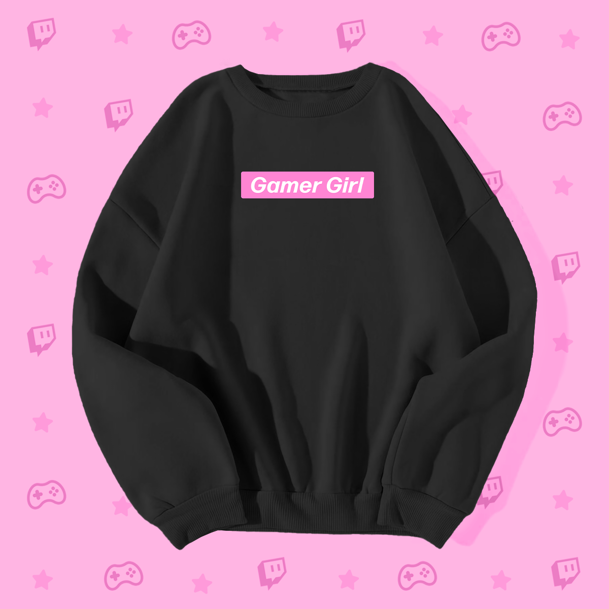 Gamer Girl Pink Box Logo Sweatshirt