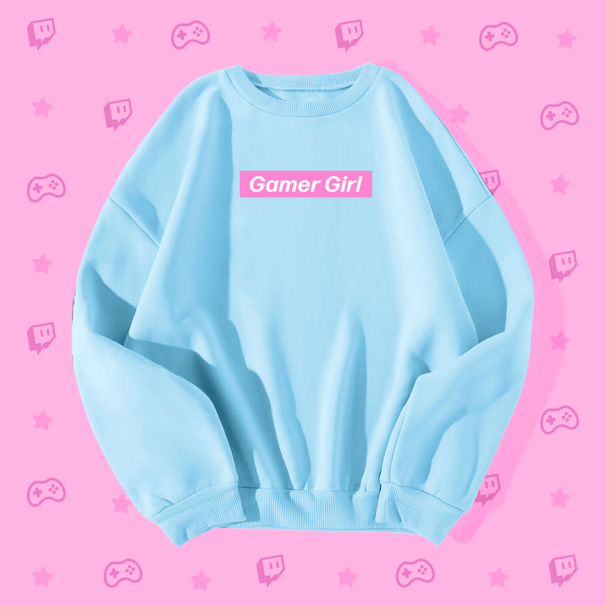 Gamer Girl Pink Box Logo Sweatshirt