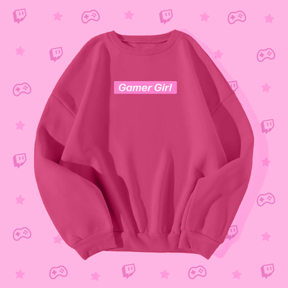 Gamer Girl Pink Box Logo Sweatshirt
