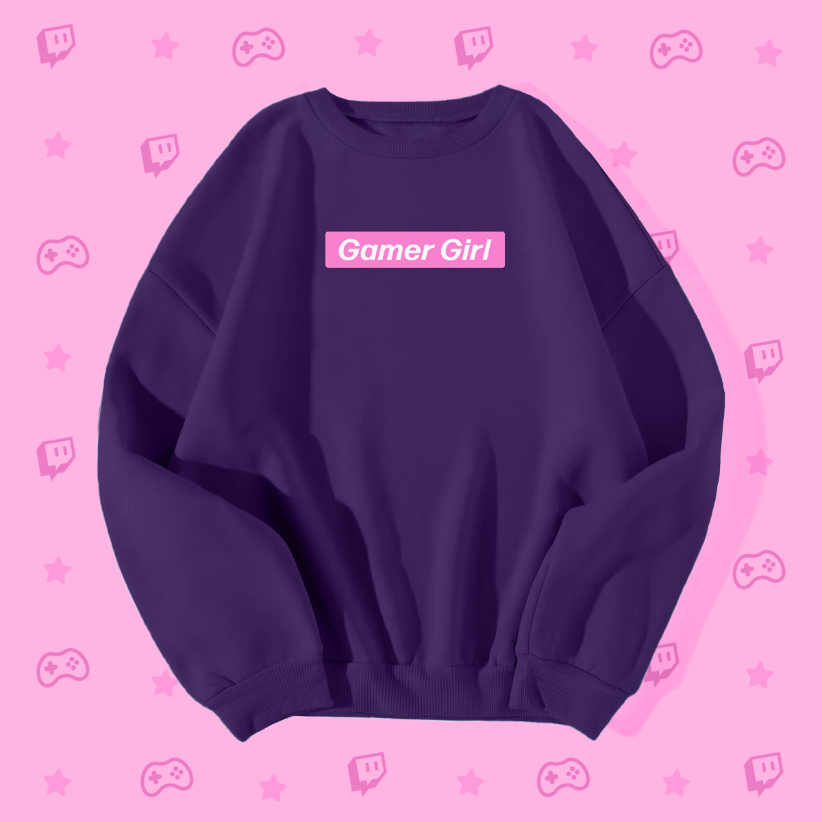 Gamer Girl Pink Box Logo Sweatshirt