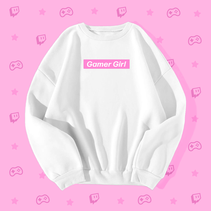 Gamer Girl Pink Box Logo Sweatshirt