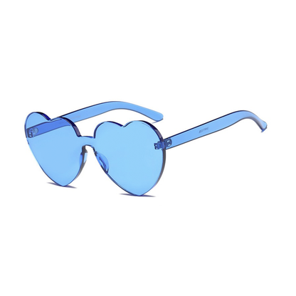 Heart Shaped Sunglasses - Blue Aesthetic