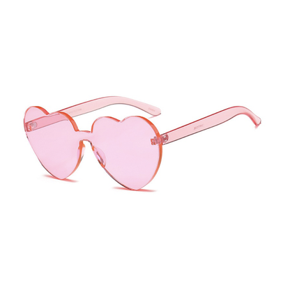Heart Shaped Sunglasses - Pink Aesthetic