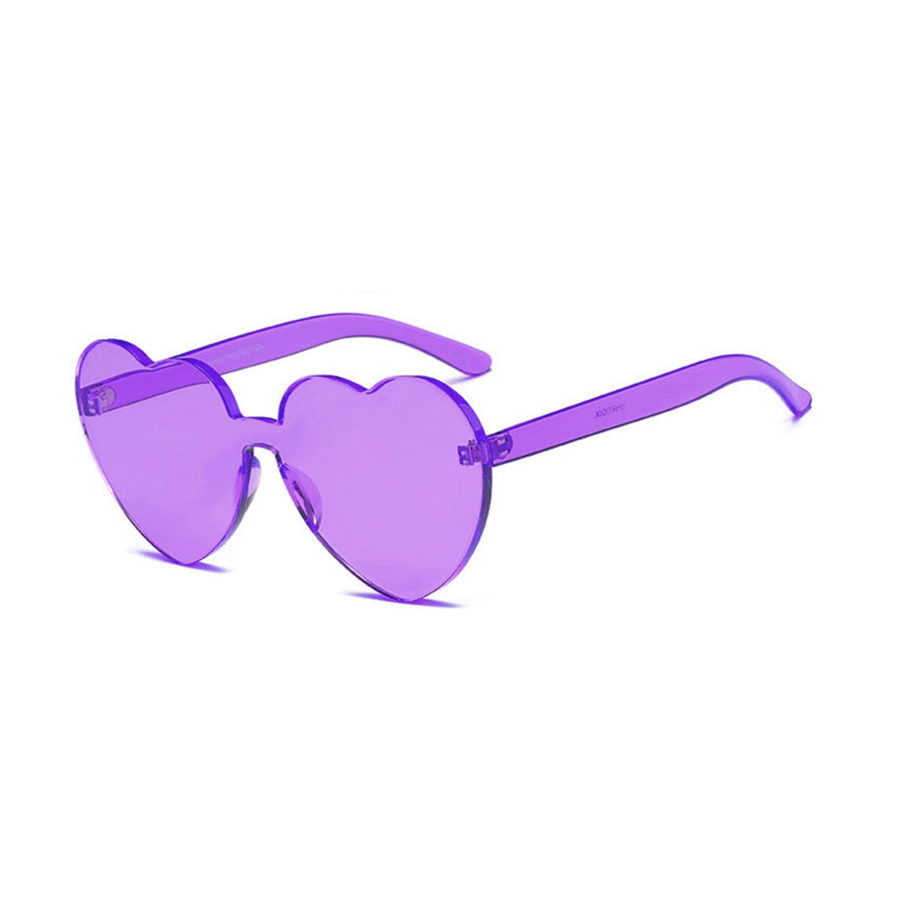 Heart Shaped Sunglasses - Purple Aesthetic