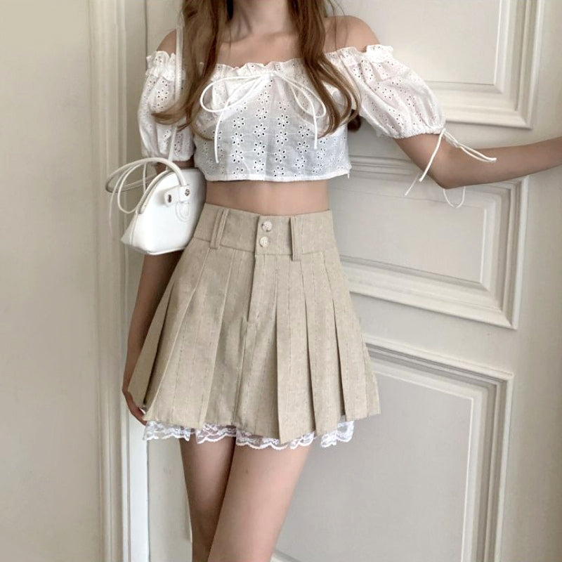 White hotsell skirt kpop