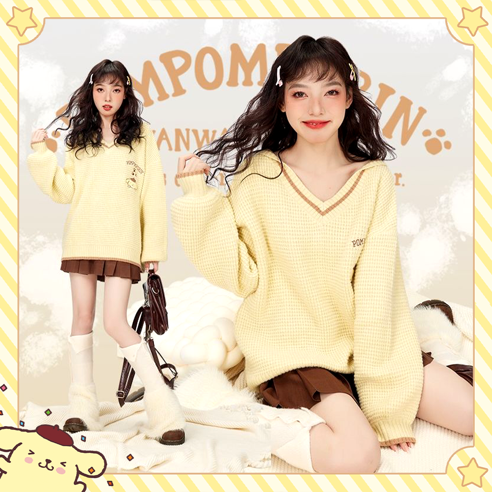 Pompompurin Knitted Sweater