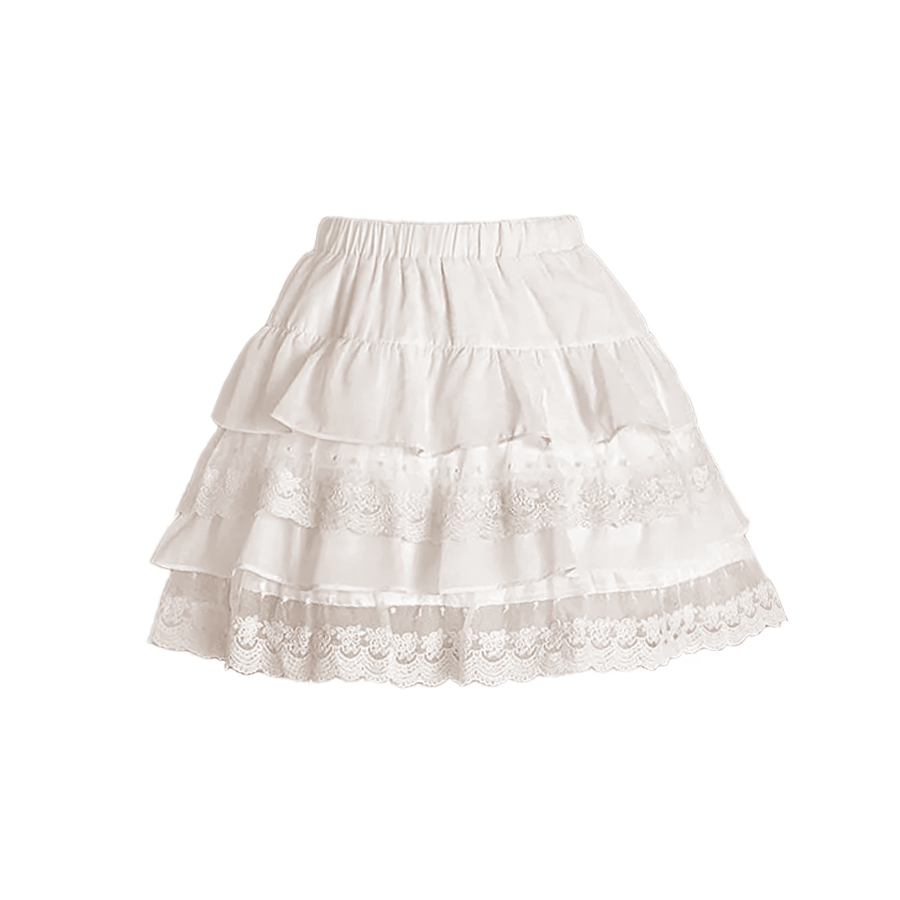 Vintage Dollette White Skirt