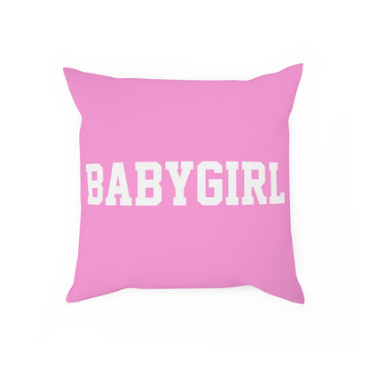 College Baby Girl Pink Pillow Cushion