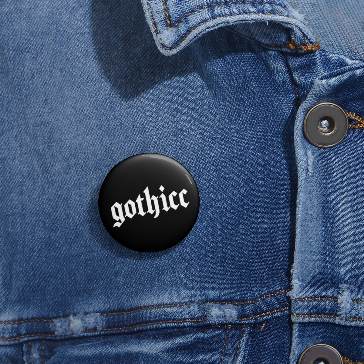 Dark Goth Gothicc Pin Button