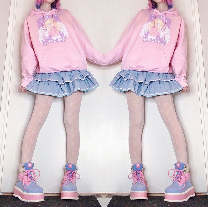 Dollette Kawaii Denim Mini Skirt