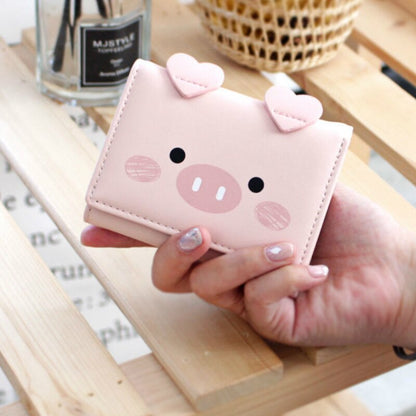 Coin Pouch Pink Pig Women's Wallets Coin Purse for Girls