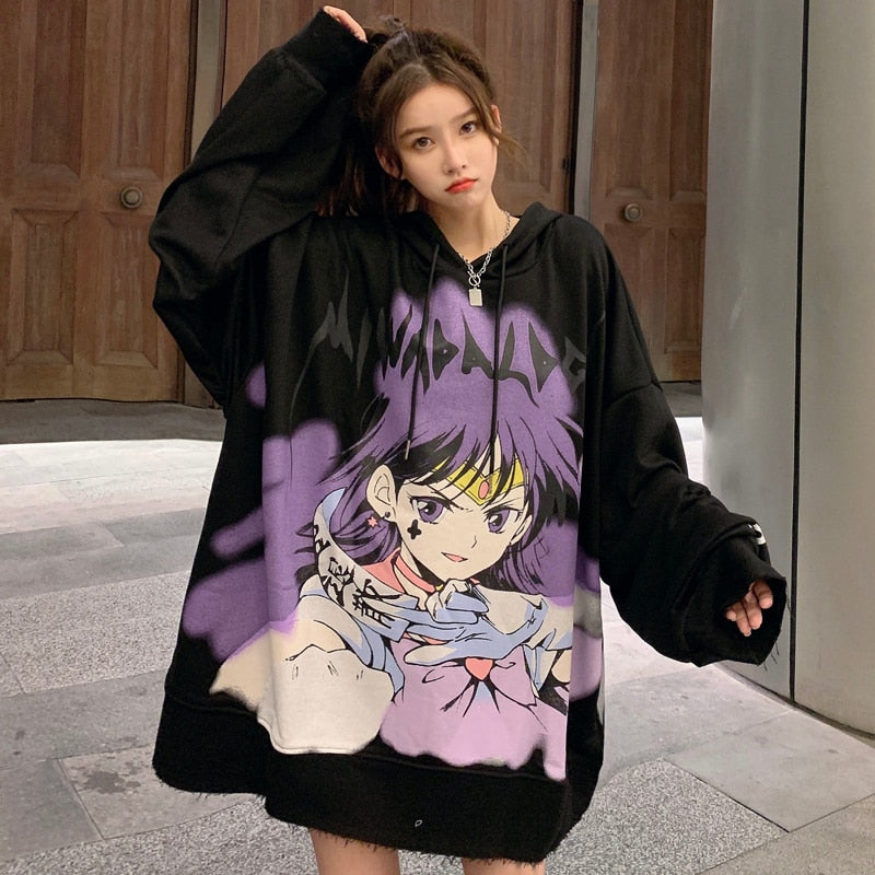 Sailor Mars Clothes Hoodie Sweatshirt Mystic Animecore