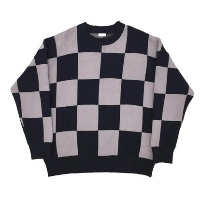Large Checkerboard Oversize Sweater