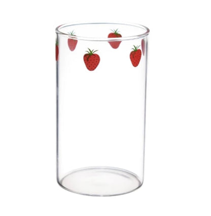 🍓 Nana Strawberry Glass with Straw